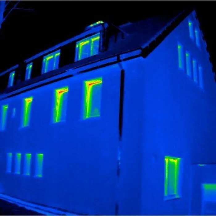 Bauthermografie Giebelseite Bauthermografie
