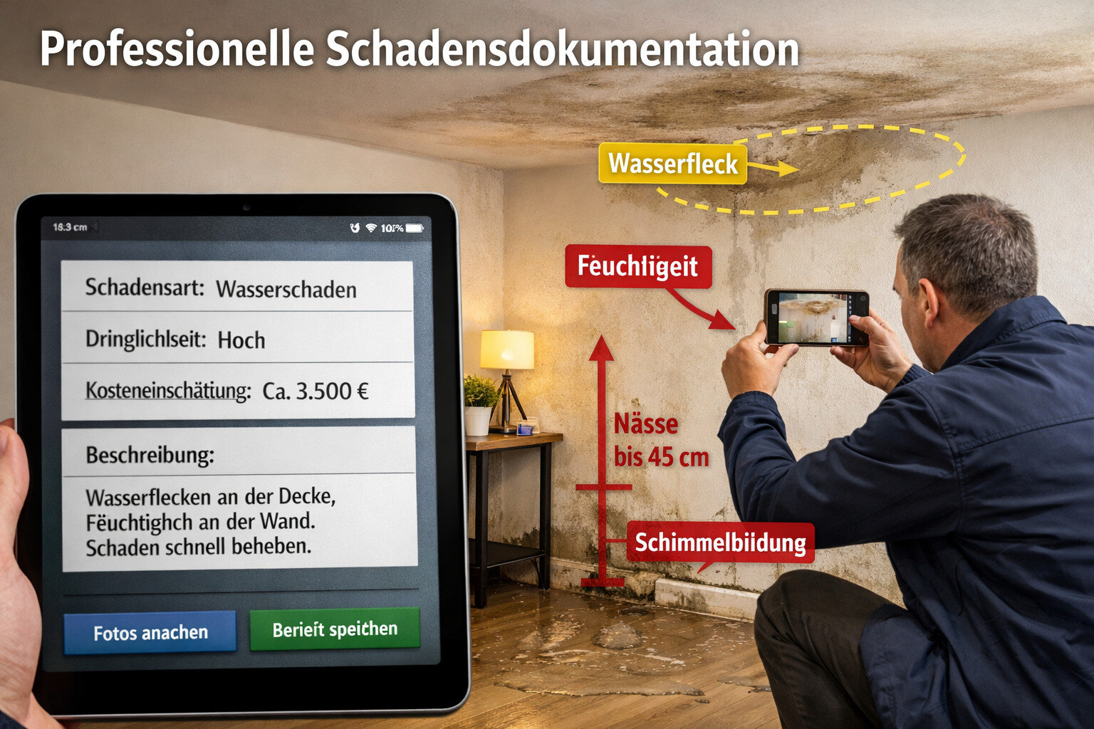 CRITICAL: ALL text, labels, headlines, annotations, and overlays in this image MUST be written in GERMAN. Do NOT use any English text. Every