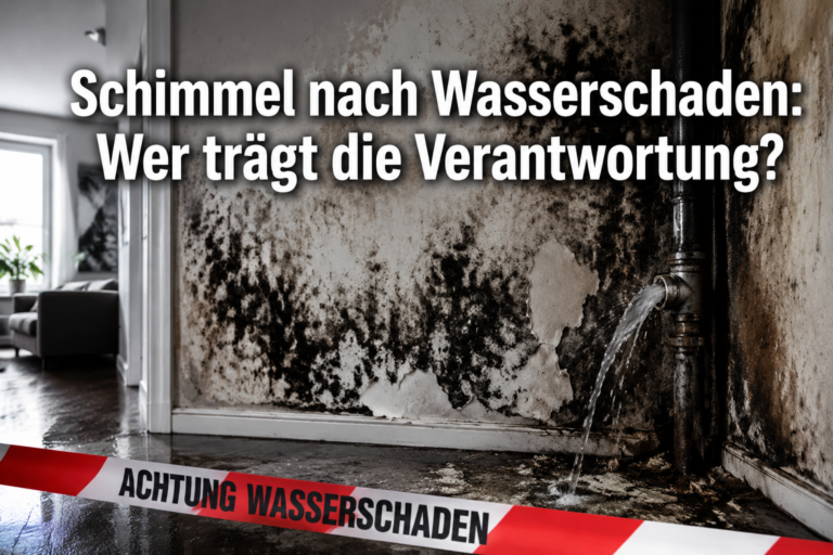 Schimmel nach Wasserschaden: Wer trägt die Verantwortung?