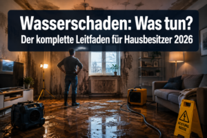 Wasserschaden: Was tun? Der komplette Leitfaden für Hausbesitzer 2026