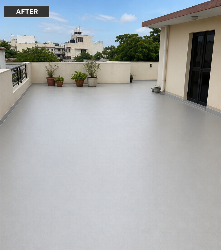 Balkon nach der Sanierung mit ENKESYSTEM