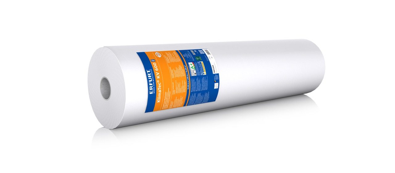 ERFURT-KlimaTec KV 600 PRO Klimavlies auf der Rolle – energiesparende Untertapete gegen kalte Wände